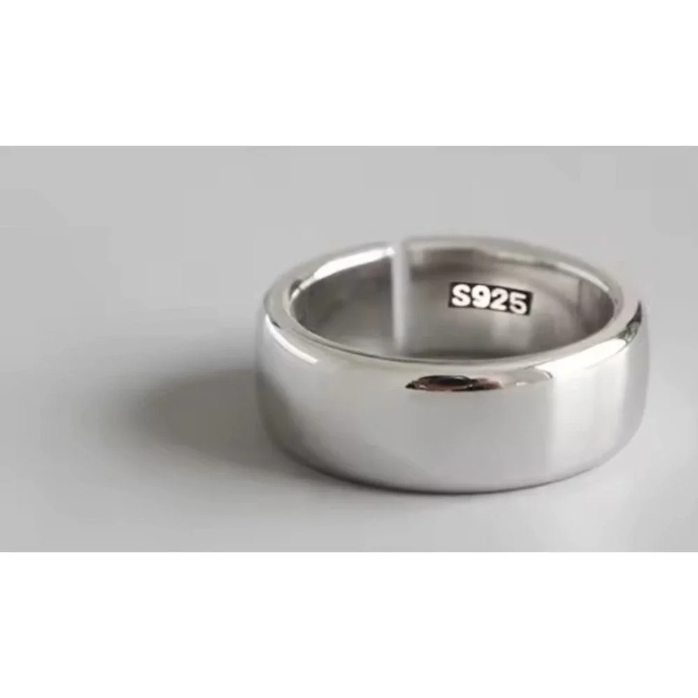 NEW Adjustable 6mm‎ Sterling Silver Band Thumb Ring Finger Midi Ring